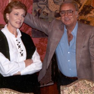 Julie Andrews e Arturo La Pegna sul set di Cin Cin