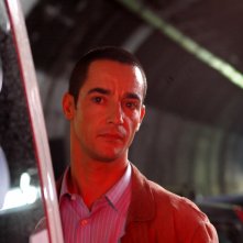 L'attore Peppino Mazzotta sul set del film La velocità della luce