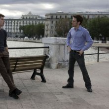 Michele Riondino e Elio Germano in un'immagine del film Il passato è una terra straniera