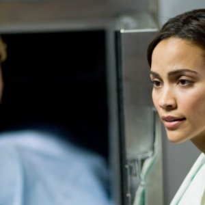 Un primo piano di Paula Patton, tra i protagonisti del film Riflessi di paura