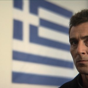 Giorgos Symeonidis in una scena del film Correction.