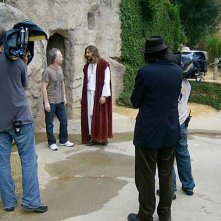 Bill Maher e Gesù Cristo sul set del documentario Religulous