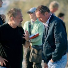 Il regista Uli Edel e il produttore Bernd Eichinger sul set del film La banda Baader Meinhof