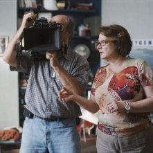 Josiane Balasko sul set del film Cliente