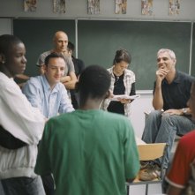 Laurent Cantet sul set del film La classe - Entre les murs
