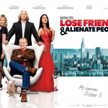 Un wallpaper del film How to Lose Friends and Alienate People con Kirsten Dunst, Jeff Bridges, Megan Fox e Simon Pegg