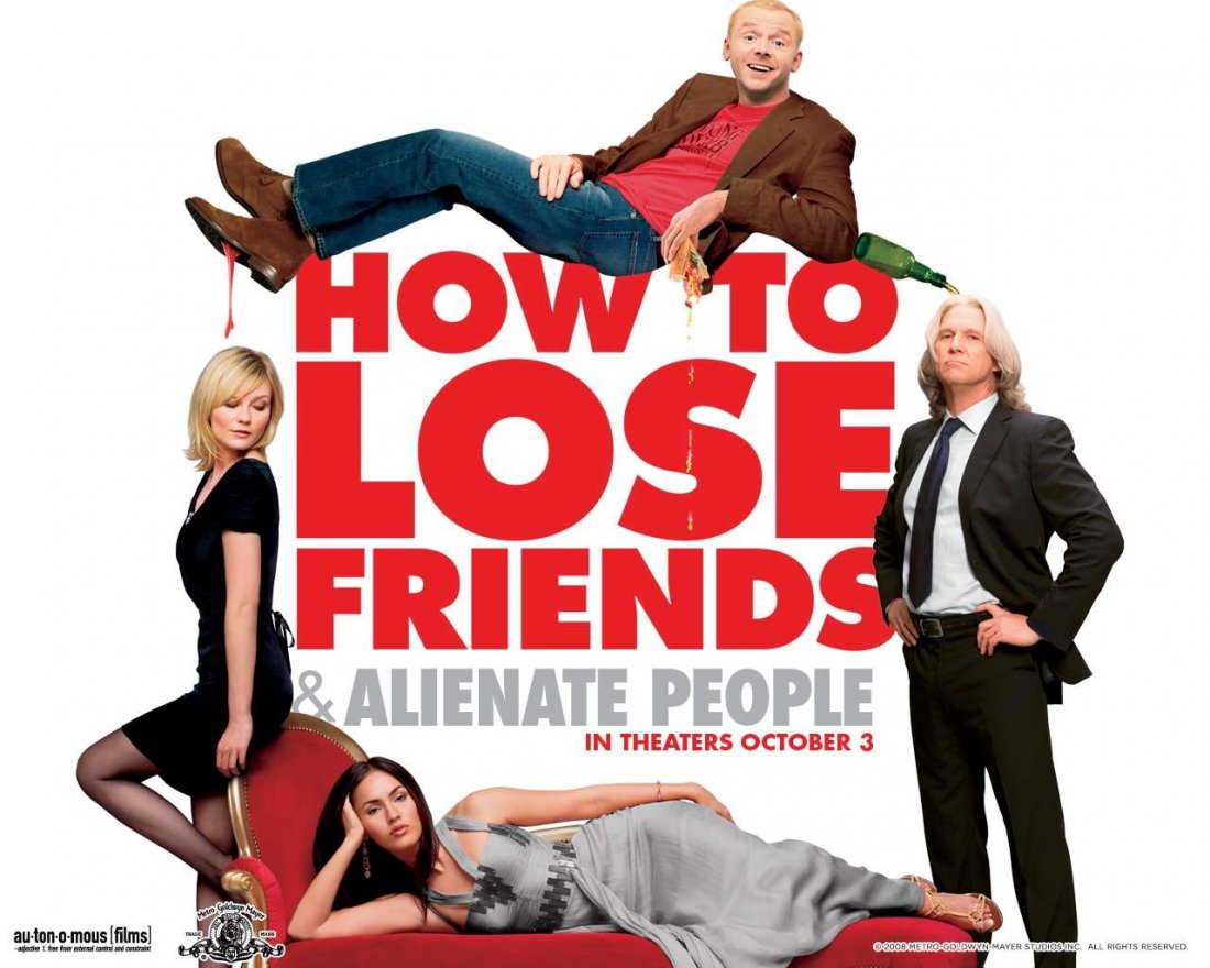 Un Wallpaper Del Film How To Lose Friends And Alienate People Con Kirsten Dunst Megan Fox Jeff Bridges E Simon Pegg 91216