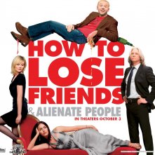 Un wallpaper del film How to Lose Friends and Alienate People con Kirsten Dunst, Megan Fox, Jeff Bridges e Simon Pegg