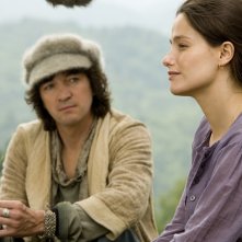 Cali e Marie Gillain in una sequenza del film Magique!, diretto da Philippe Muyl