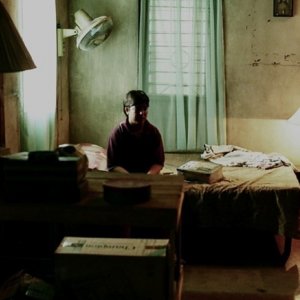 Il piccolo Jacob Shalov in una sequenza del film Santa Mesa diretto da Ron Morales