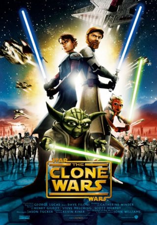 La locandina italiana di Star Wars: The Clone Wars