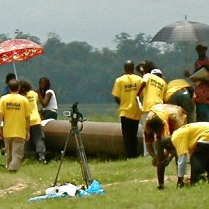 Sul set del film The Tree of Ghibet