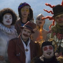 Una foto scattata sul set del film Magique!