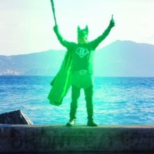 Massimo Bosso nei panni di Capitan Basilico - Un supereroe al salvataggio della Liguria