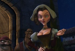 Una scena del di animazione Donkey Xote