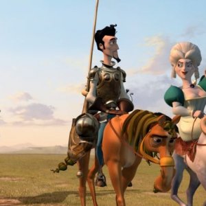 Una scena del lungometraggio animato Donkey Xote