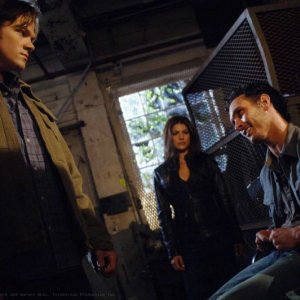 Jared Padalecki e Genevieve Cortese in una scena dell'episodio Metamorphosis di Supernatural