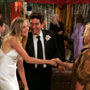 Josh Radnor e Sarah Chalke in un momento dell'episodio Shelter Island di How I Met Your Mother