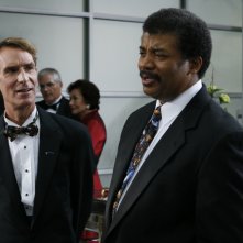 Neil DeGrasse Tyson e Bill Nye nell'episodio 'Brain Storm' della quinta stagione di Stargate Atlantis