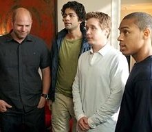 Domenick Lombardozzi, Adrian Grenier, Kevin Connolly e Bow Wow in una scena dell'episodio 'Redomption' della quinta stagione di Entourage