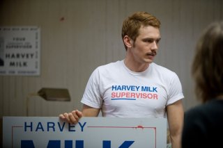 James Franco in un'immagine del film Milk