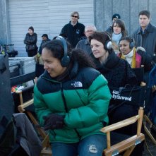 La regista Gina Prince-Bythewood sul set del film La vita segreta delle api