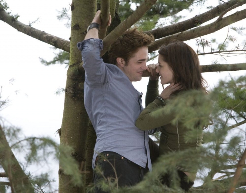 Robert Pattinson E Kristen Stewart In Una Romantica Scena Del Film Twilight 92632
