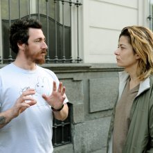 Alex Infascelli con Sandra Ceccarelli sul set di Chiara, primo episodio della serie Donne Assassine