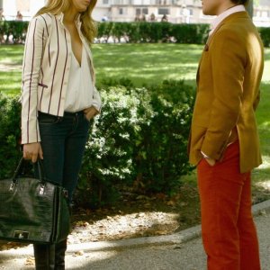 Blake Lively ed Ed Westwick in una scena dell'episodio 'New Have can wait' della serie tv Gossip Girl