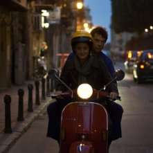 Giovanna Mezzogiorno e Campino in una scena del film Palermo Shooting diretto da Wim Wenders
