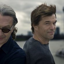 Il regista Wim Wenders e Campino sul set del film Palermo Shooting