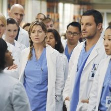 Chandra Wilson Katherine Heigl Justin Chambers Sandra Oh Ed Ellen Pompeo Nell Episodio There S No I In Team Della Serie Tv Grey S Anatomy 93362