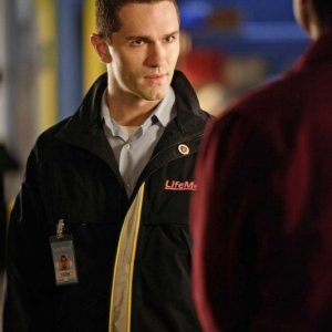 Sam Witwer durante una scena dell'episodio 'Prey'  della serie tv Smallville