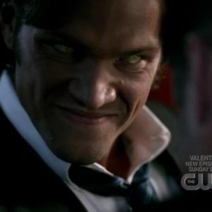Sam, ritratto da Jared Padalecki, in versione demoniaca nell'episodio 'Yellow Fever' della serie Supernatural