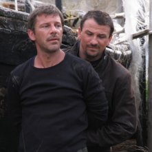 Davide Lo Verde e Dino Favuzza nell'episodio Le ali della sfinge della fiction Il commissario Montalbano