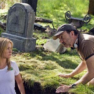 Anna Paquin ed Alan Ball sul set di True Blood