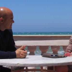 Luca Zingaretti ed Antonia Liskova nell'episodio La luna di carta de Il commissario Montalbano