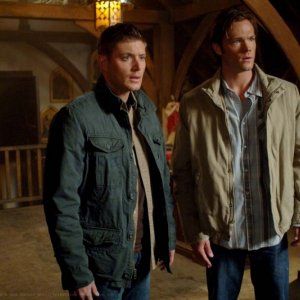 Jensen Ackles e Jared Padalecki in una scena dell'episodio I Know What You Did Last Summer di Supernatural