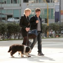 Margherita Buy con Gabriele Rossi in una scena della serie televisiva Amiche mie