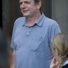 Il regista Mark Herman sul set del film Il bambino con il pigiama a righe