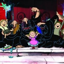 Un'immagine del film d'animazione Tiffany e i tre briganti