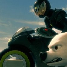 Una scena del film Bolt, il nuovo film d'animazione targato Disney