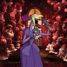 Una scena del film d'animazione Tiffany e i tre briganti