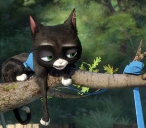Una scena di Bolt, il nuovo film d'animazione Disney