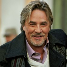 Don Johnson sul set del film Torno a vivere da solo