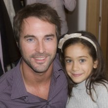 Giulia Bellu e Flavio Montrucchio sul set