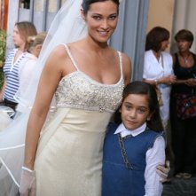 Giulia Bellu e Manuela Arcuri sul set di So che ritornerai