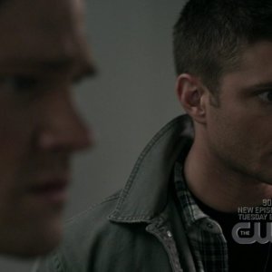 Jared Padalecki e Jensen Ackles nell'episodio 'Wishful Thinking' della quarta stagione di Supernatural