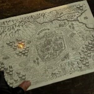 Una mappa magica nell'episodio 'Bounty' della serie Legend of the Seeker