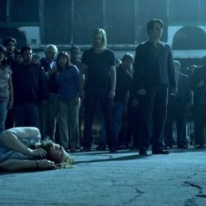 Alexander Skarsgård e Stephen Moyer in un'immagine dell'episodio I Don't Wanna Know della serie True Blood